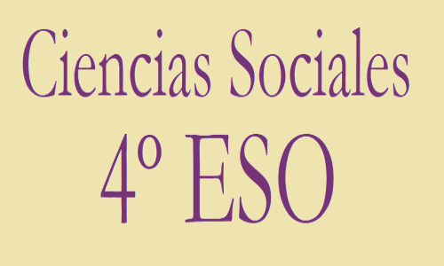 Ciencias Sociales. 4º ESO.